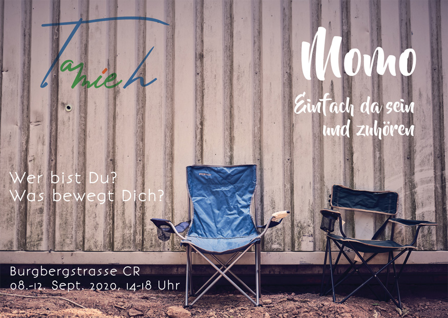 Einladungskarte zu Projekt Momo Einladungskarte zu Projekt Momo